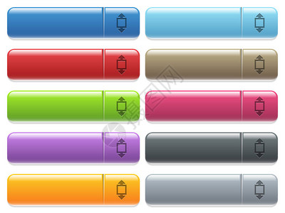 高度的工具图标颜色有泽矩形菜单按钮图片