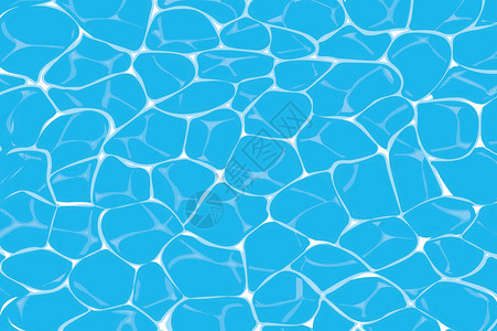 蓝色游泳池或海水背景中的苛动图片