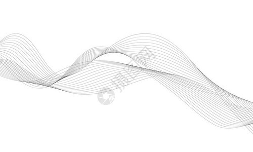 抽象的波的设计元素数字频率跟踪的均衡器程式化的线背景矢量图使用混合工具创建的行波弯曲的波浪线滑的条纹背景图片