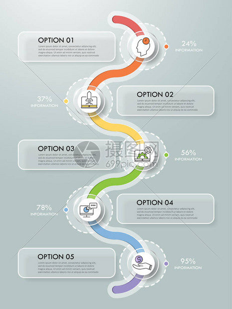 时间线业务概念信息图表模板图片