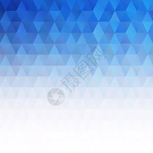 蓝色的网格马赛克背景创意设计模板图片
