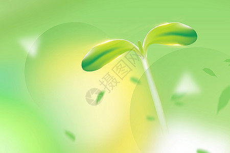 绿色清新春天主题背景背景图片