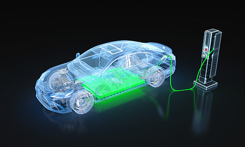 3D新能源汽车充电场景图片