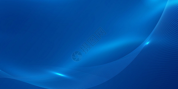 动效设计蓝色光效商务科技背景设计图片
