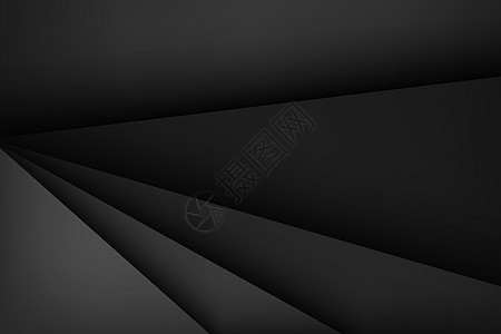 黑色剪纸风几何背景图片