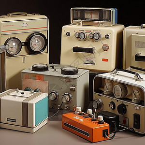 20世纪60年代的机械设备高清图片