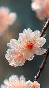 盛开的桃花图片