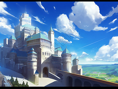 城堡背景图片
