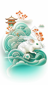 中国风十二生肖鼠高清图片
