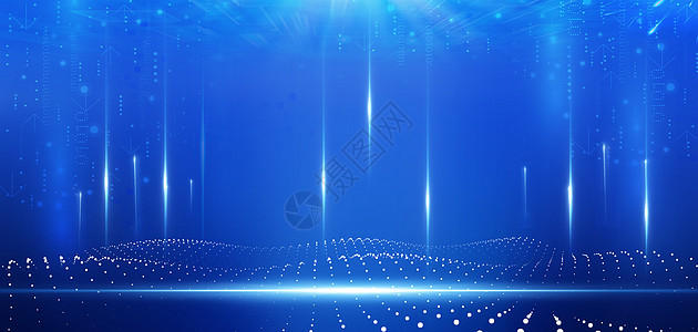 光效粒子背景商务科技光效粒子大气背景设计图片