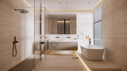 淋浴现代简约卫生间设计图片