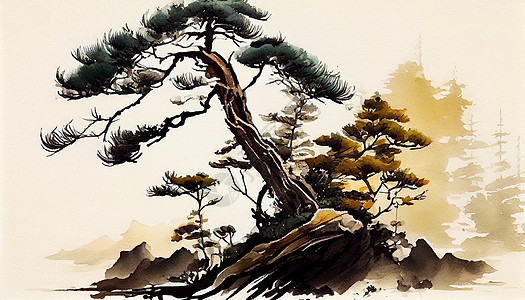 中式水墨绘画图片