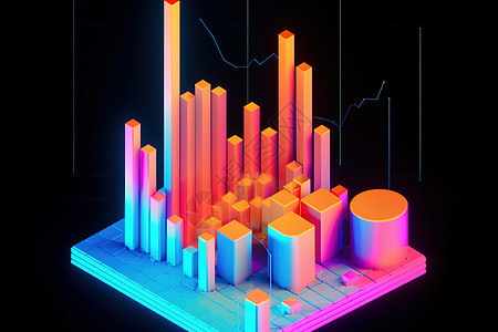 3D数据科技背景图片