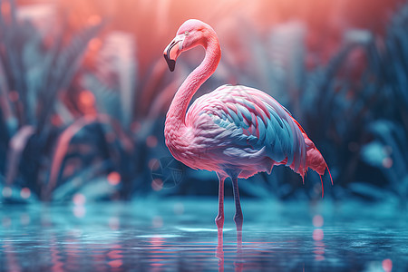 粉色火烈鸟图片