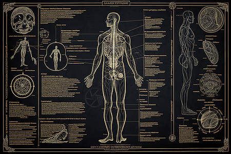 清晰人体分解图图片