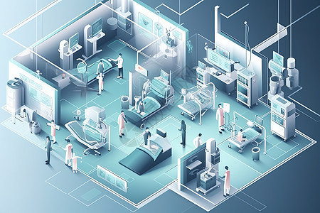 2.5D科技智能医疗保健治疗中心图片