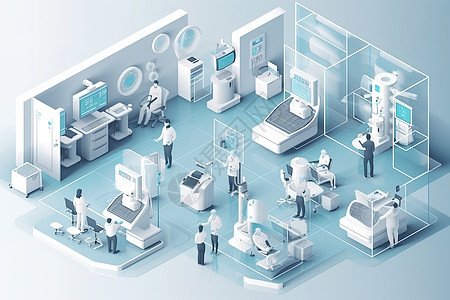 2.5D科技智能医疗保健治疗中心高清图片