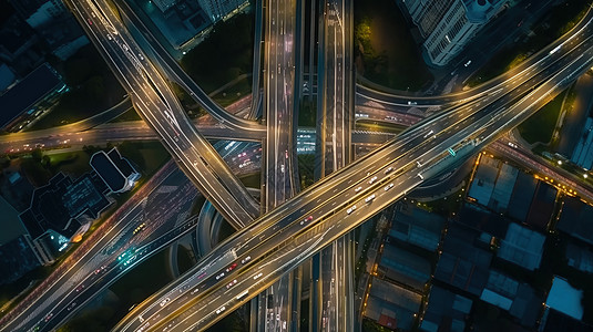 夜景交通大桥图片