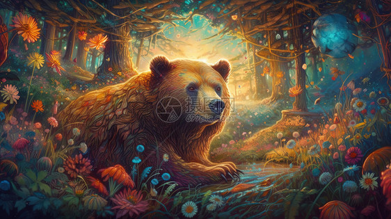 梦幻丛林的熊熊图片