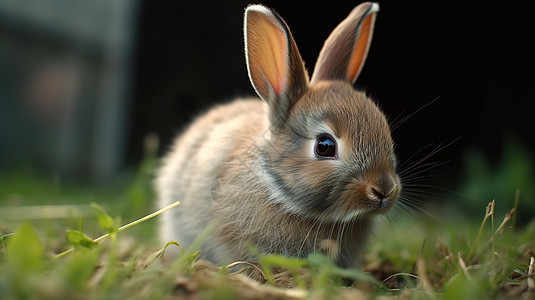 宠物小兔子背景图片