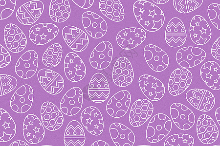 复活节紫色创意彩蛋背景背景图片