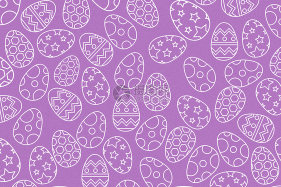 复活节紫色创意彩蛋背景图片