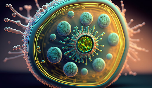细菌细胞图图片