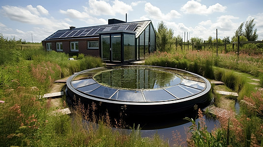 太阳能发电小屋图片