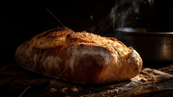 美味面包实拍图图片