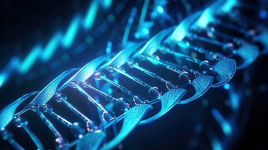 蓝色DNA图片
