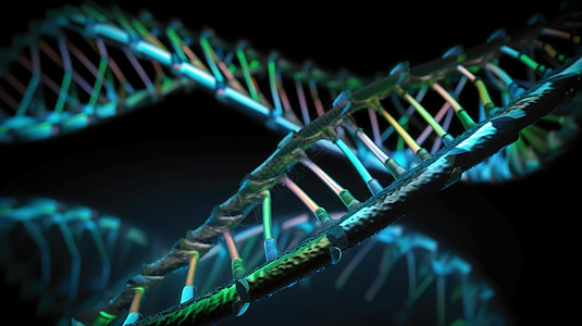 抽象DNA3D模型背景图片