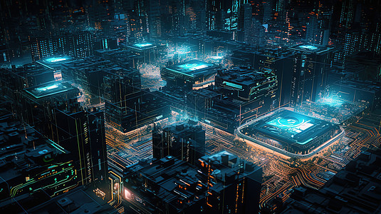 高科技未来感城市图片