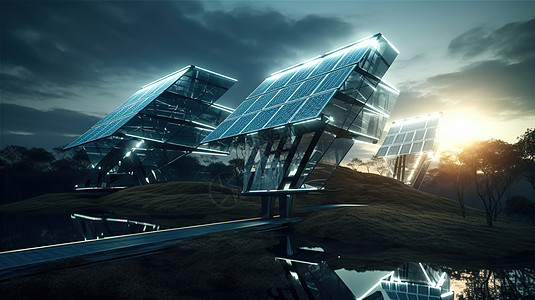 科技感折叠太阳能图片