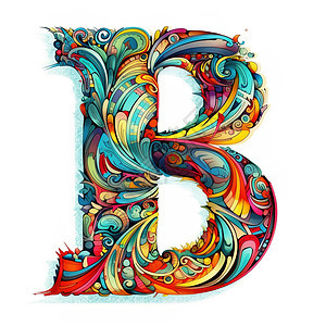 字母B创意设计背景图片