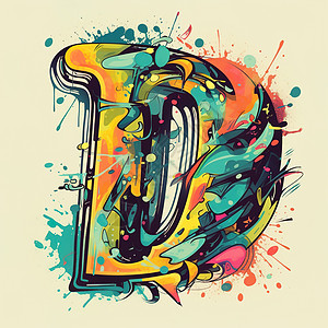 字母D创意设计图片