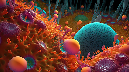 微观细胞生物图片