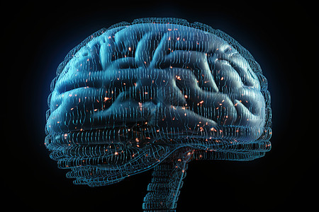 科技大脑背景背景图片