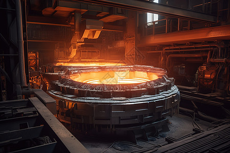 钢铁厂冶金背景背景图片