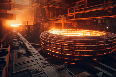 钢铁厂背景图片
