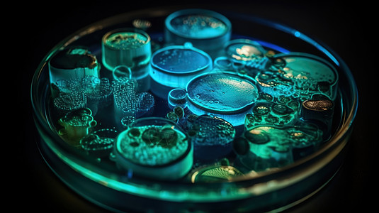 器皿的生物细胞分子图片