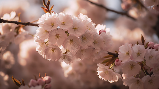 春节风素材精致的梅花傲立风中背景