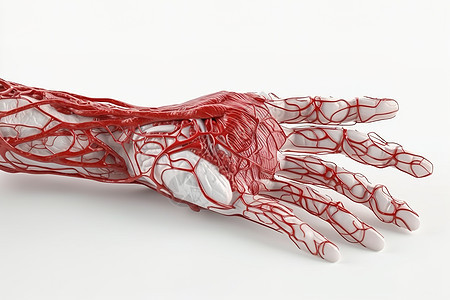 手的血管分布图图片