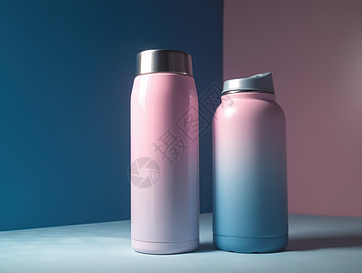 粉色水瓶背景图片