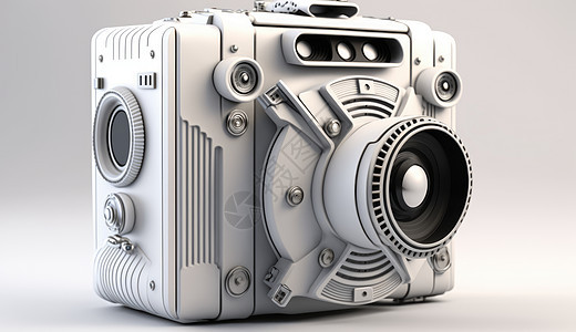 高科技照相机3D模型图片