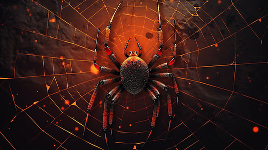科幻的蜘蛛背景图片