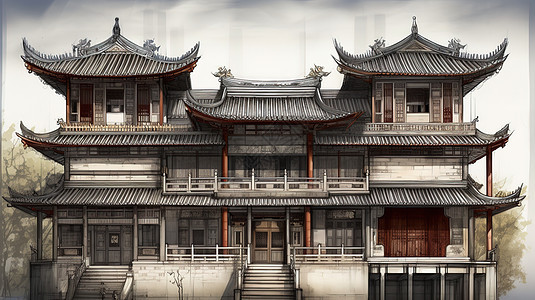 中国古代建筑楼宇图片