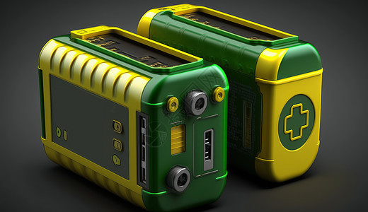 绿色现代锂离子电池图片