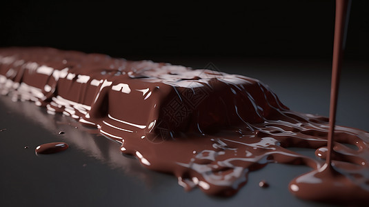融化的巧克力图片