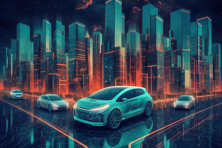科技未来感汽车模型高清图片