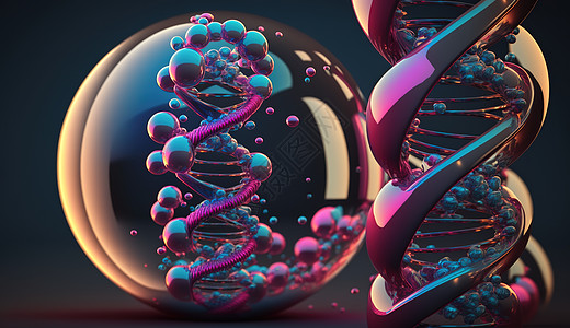 质感DNA模型背景图片